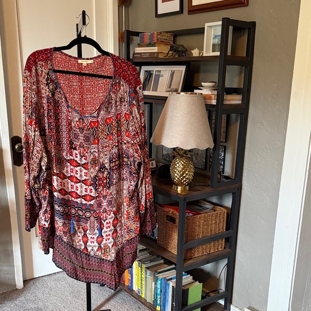 Boho Multicolor Tunic Top / Mini Dress